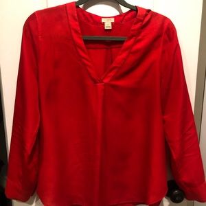 Red blouse